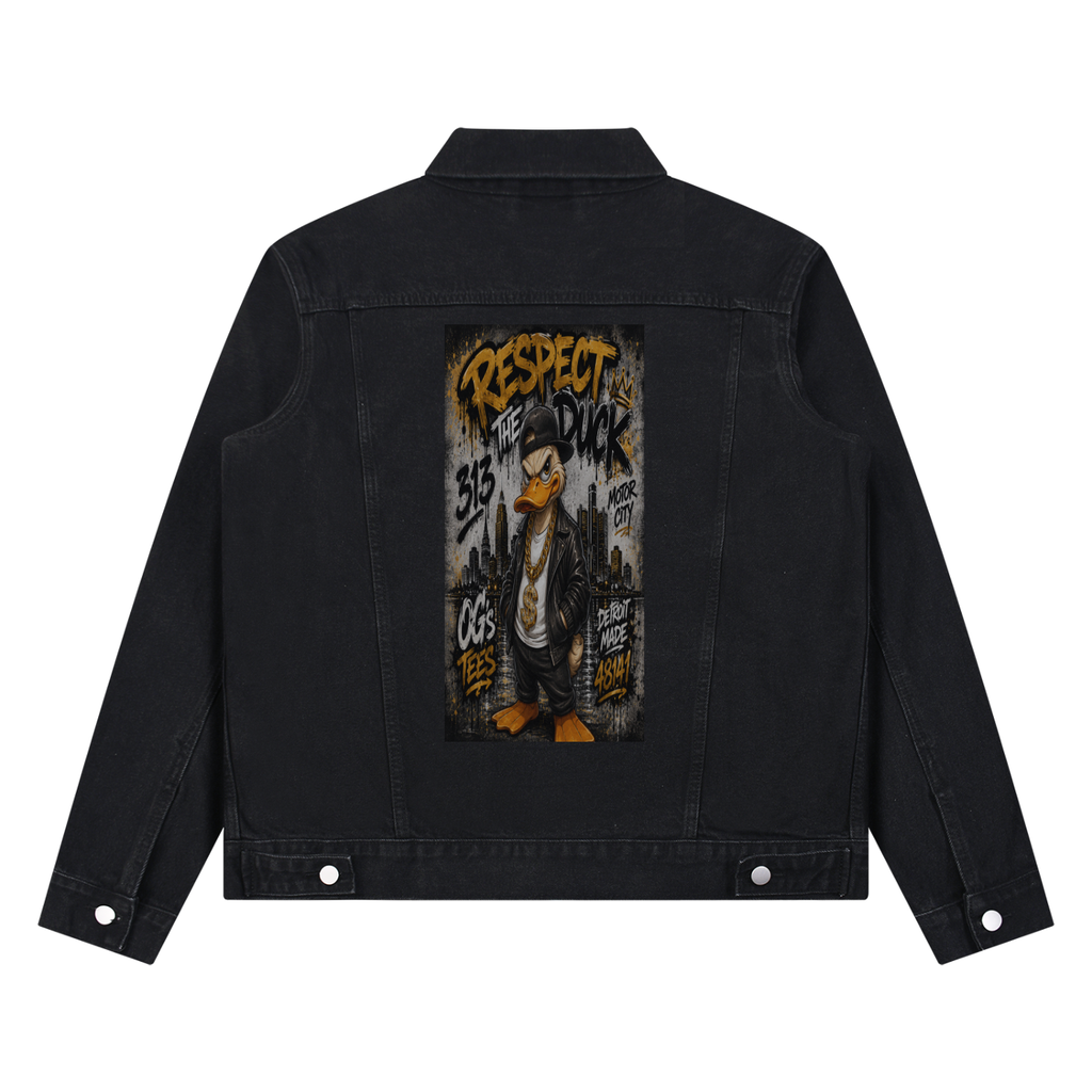 O.G.’s Tees Vintage Wash Denim Jacket – Graphic Duck Design