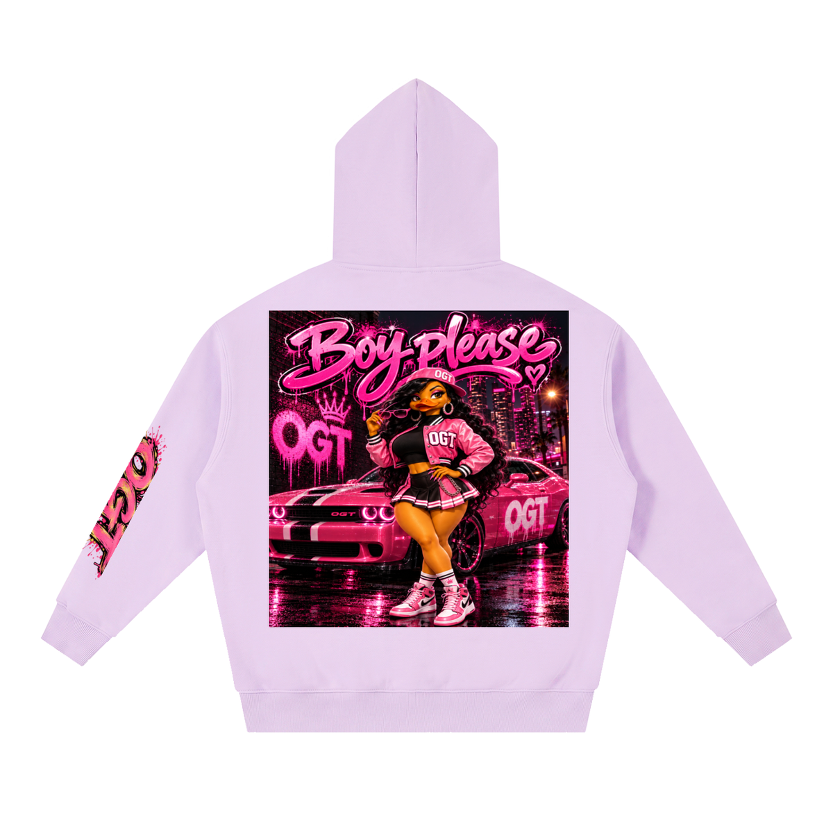 Essential Oversized Boxy Fit Fleece Hoodie