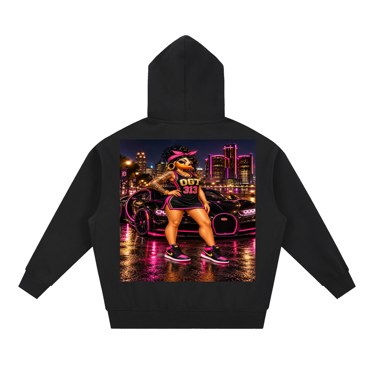 Essential Oversized Boxy Fit Fleece Hoodie