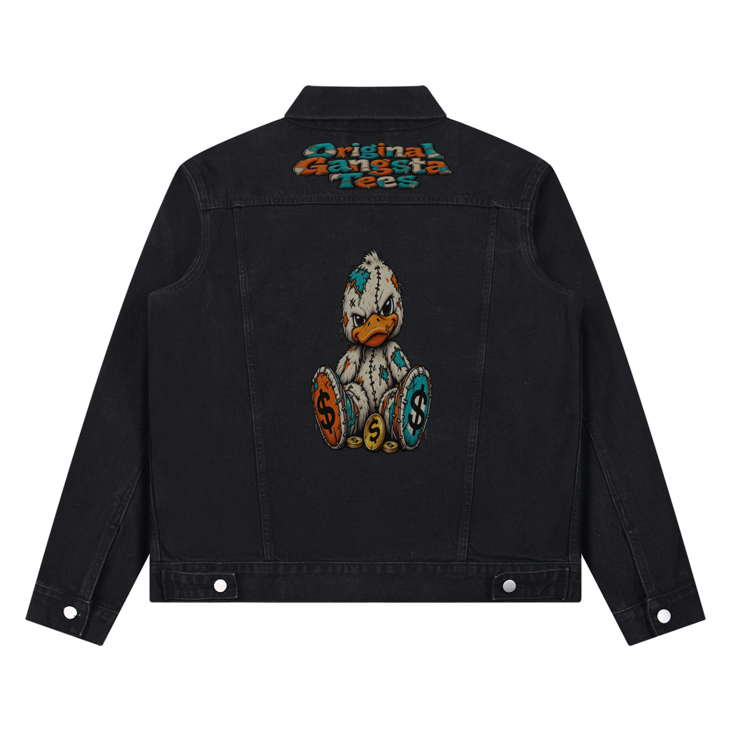 Unisex Vintage Wash Denim Jacket