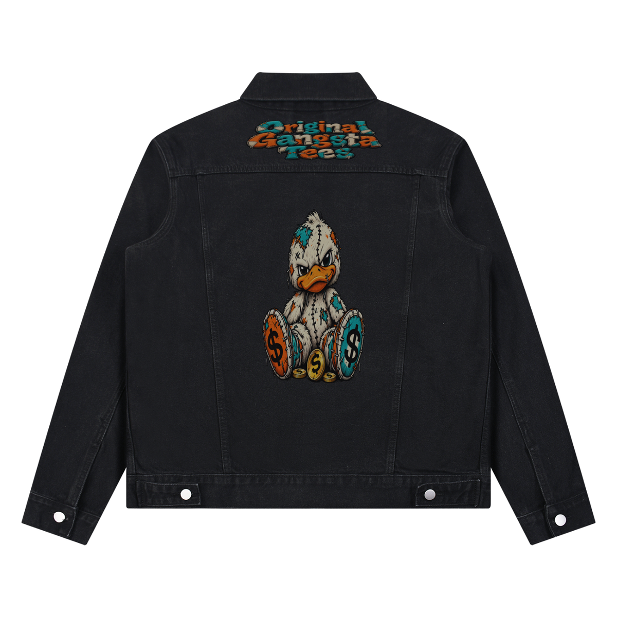 Unisex Vintage Wash Denim Jacket