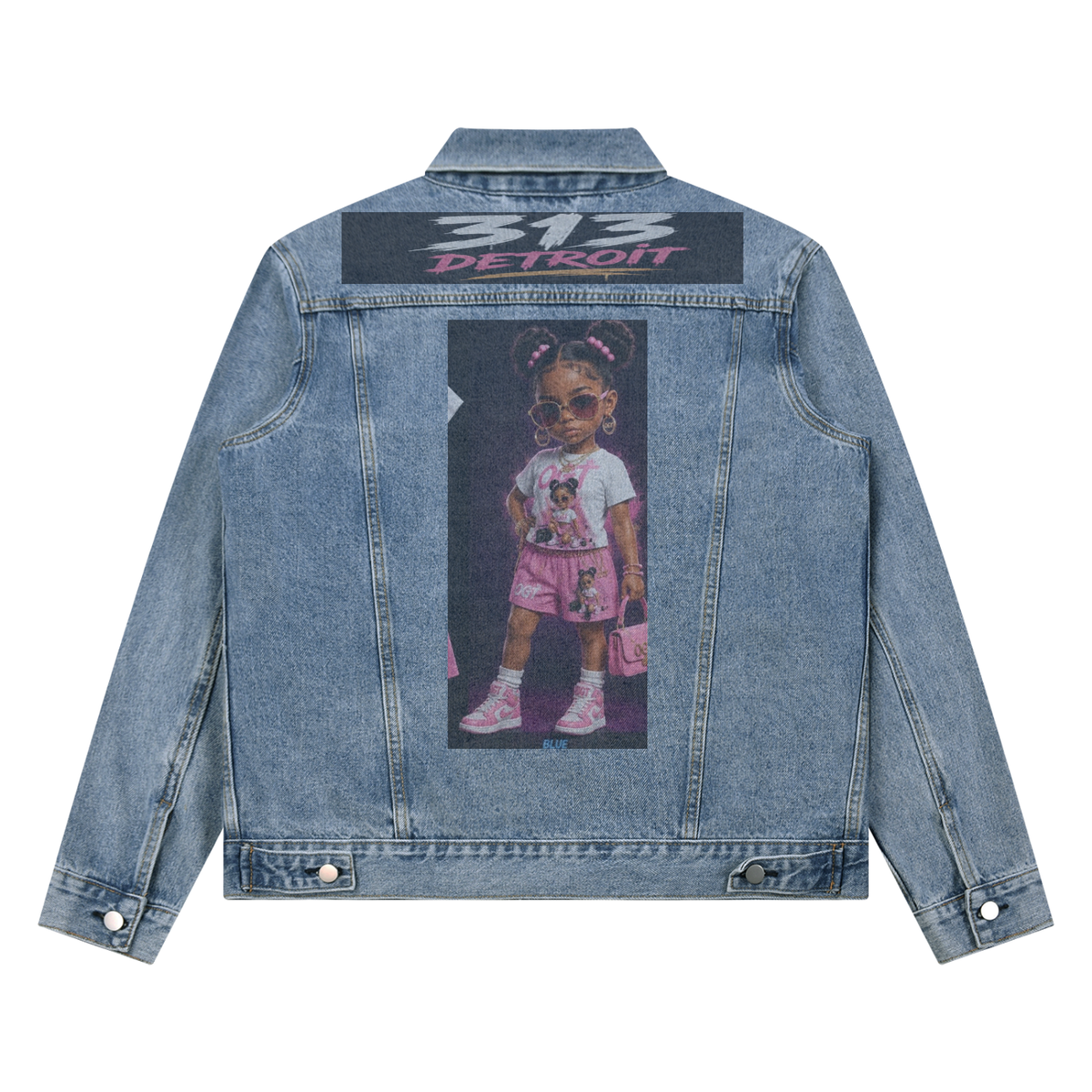 Unisex Vintage Wash Denim Jacket