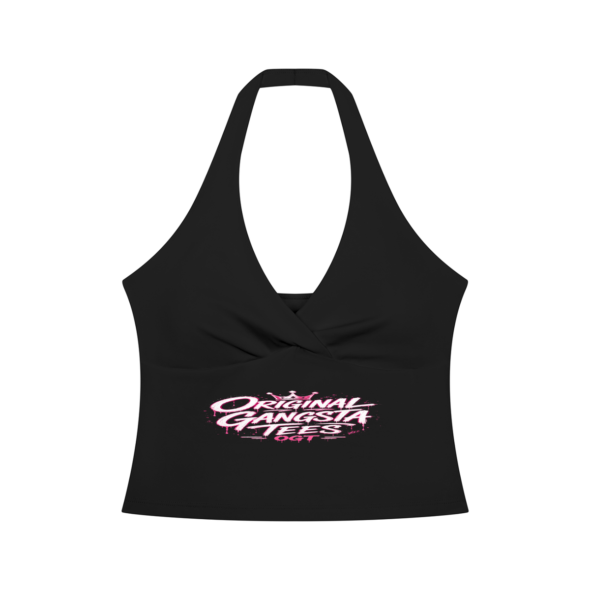 Women’s Ruched Halter Yoga Tank Top