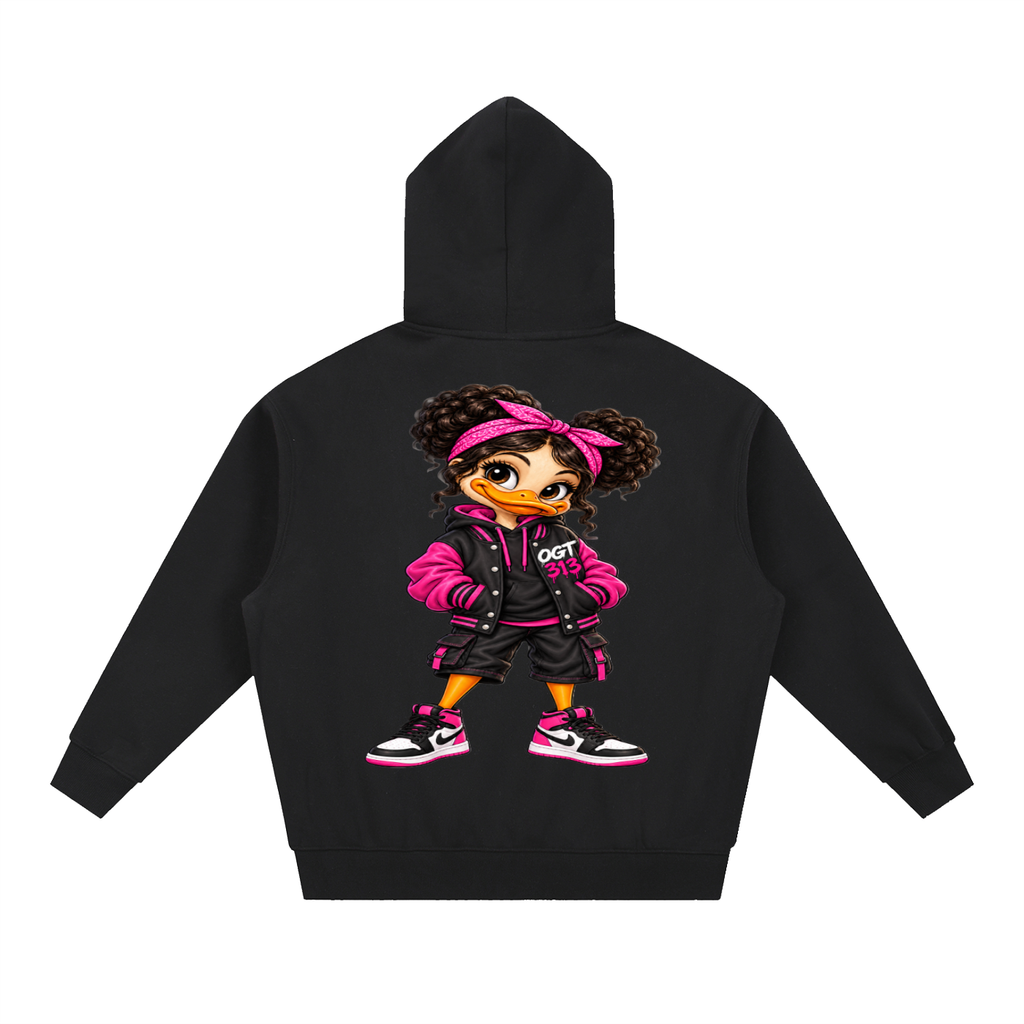 Essential Oversized Boxy Fit Fleece Hoodie